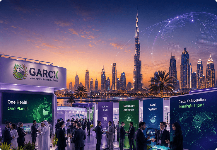 Dubai skyline rendered in GARCX purple